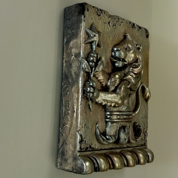 Sid Dickens, SZ-08 "Leo" silver Memory-Block wall tile *Rare & Retired* - Picture 2 of 8